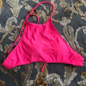 Aerie Bright Pink High Neck Too